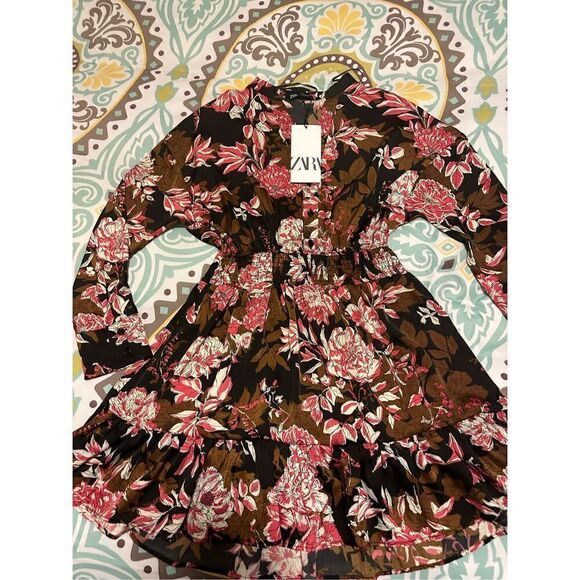 NWT  Printed Mini Dress - XSmall - Floral - Picture 10 of 16